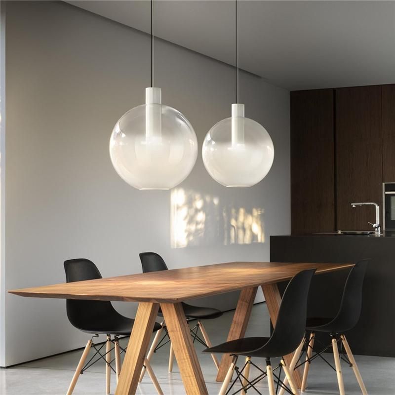 Modern Glass Ball Pendant Lights Creative Designer Luxury Lamp Restaurant Beam Nordic Chandelier (WH-AP-236)