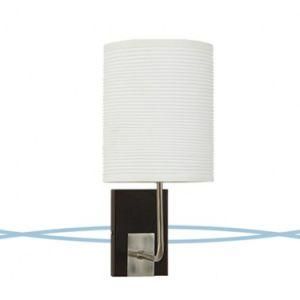 Modern Single Metal Tube Wall Lamp with Black Base