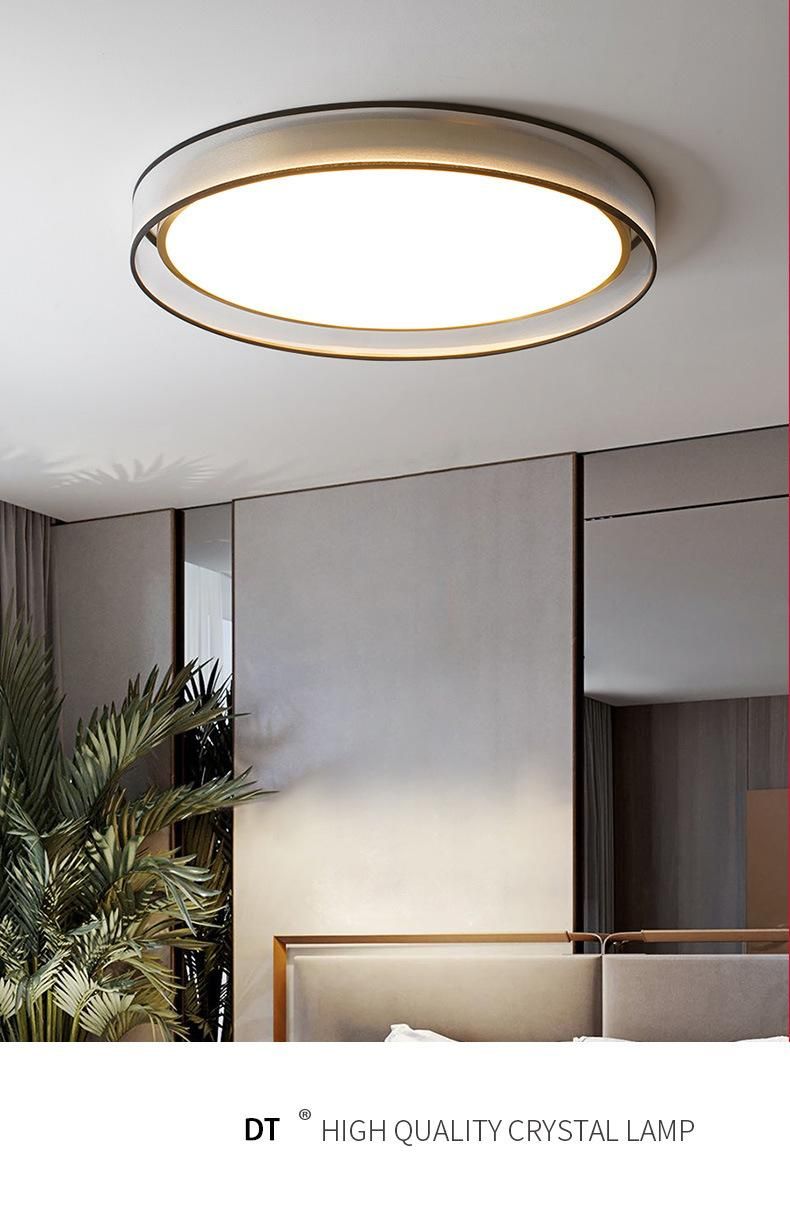 LED Ceiling Light All Copper Living Room Light Nordic Simple Room Round Gold Chandelier (WH-MA-188)