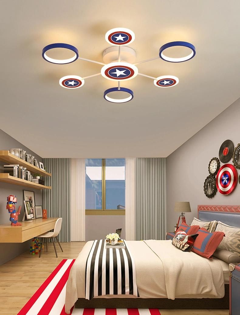 Kids Bedroom Decor LED Lights for Room Indoor Chandelier Lighting Baby Boy Ceiling Lamp (WH-MA-181)