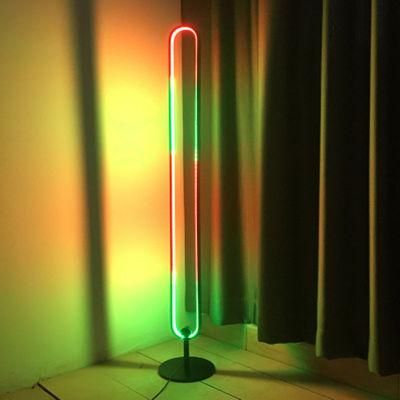 Modern Creative LED Floor Lamp RGB Colorful Marquee Standing Lights Minimal Lamp (WH-MFL-03)