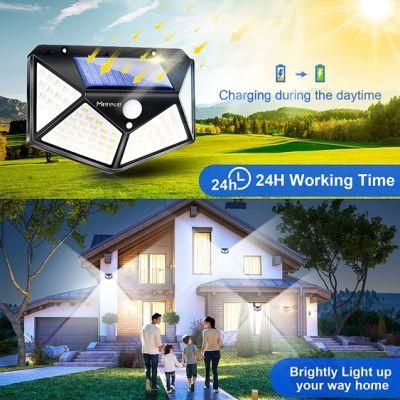 Motion Sensor Outdoor LED Solar Wall Lights for Garden