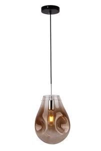 Amber Color Glass Hanging Lamp Bar Dining Room Home Single Light LED Pendant Lamp