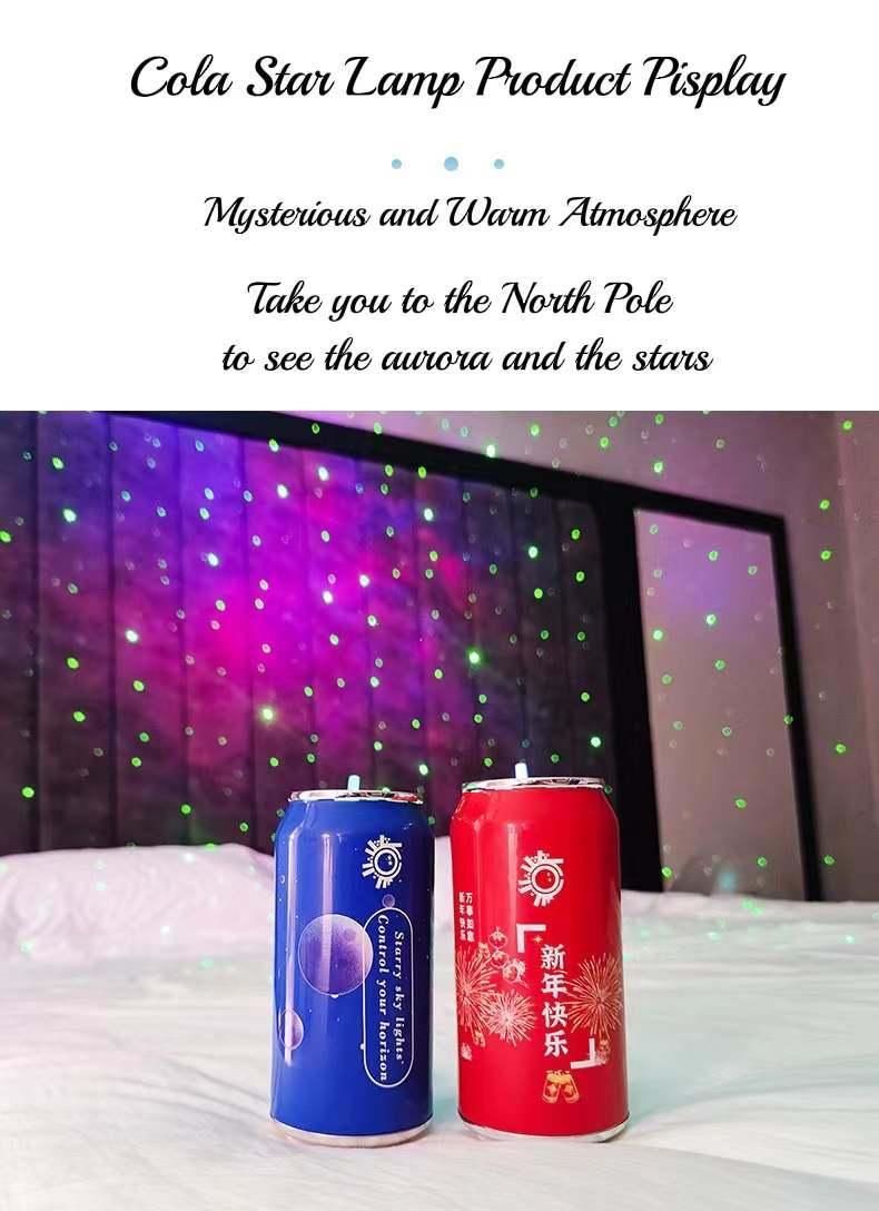 2022 Creative Atmosphere Light HD Starry Sky Laser Projection Lamp Wireless Night Light Bedside Lamp