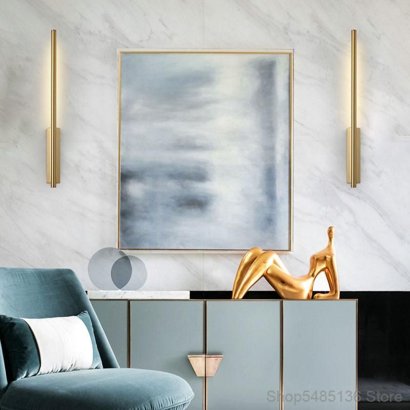 Golden Bedroom Bedside Wall Light Bathroom Mirror Front Lamp Link LED Reading Wall Sconce (WH-OR-225)