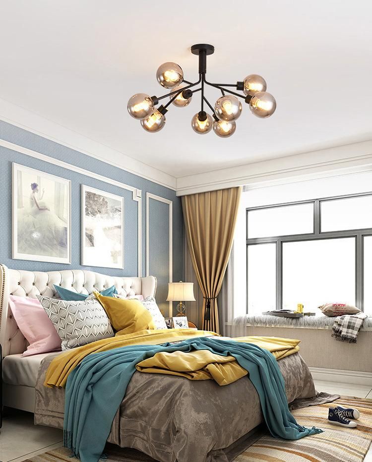 Fashionable and Simple Golden Bedroom Modern Light Chandelier