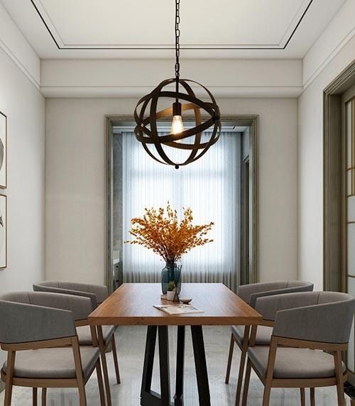Modern Pendant Lamp with E27 Aluminium Frame for Home Decoration