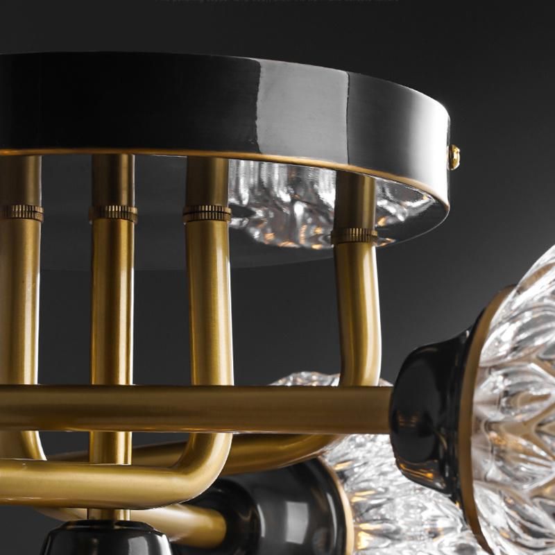 Ceiling Light Postmodern Copper Light Luxury Creative Living Room Light Simple Bedroom Lamp