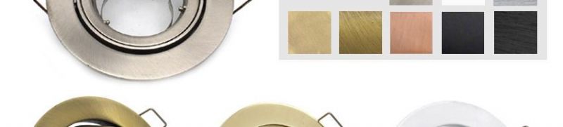 Gold Recessed Ceiling Downlight Fitting Spotlight Housing Frame Aluminium (LT1300)