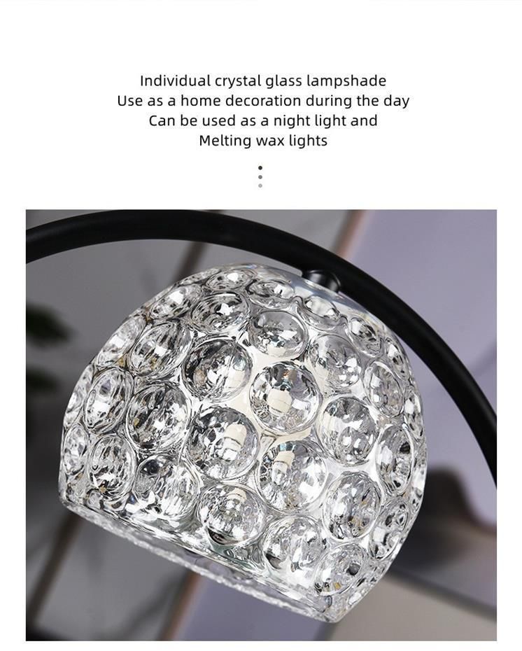 Aromatherapy Lamp Melting Wax Lamp Glass Dimming Retro Crystal Scent Melting Candle Fragrance Lamp