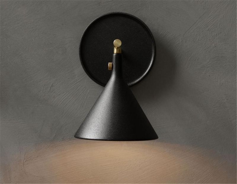 Nordic Loft Style Wall Lights Simple Modern Bedside Wall Lamp Cast Plug-in Wall Sconce (WH-OR-207)
