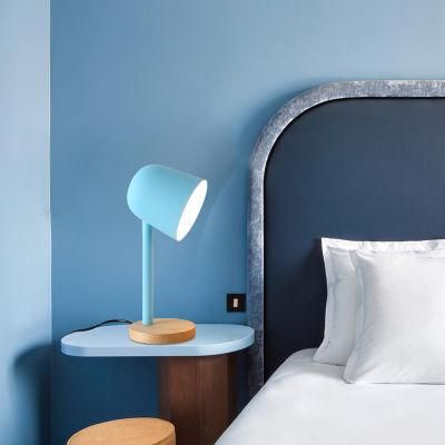 Blue Color Simple Style Table Lamp Reading Light Desk Lamp Study Lamp