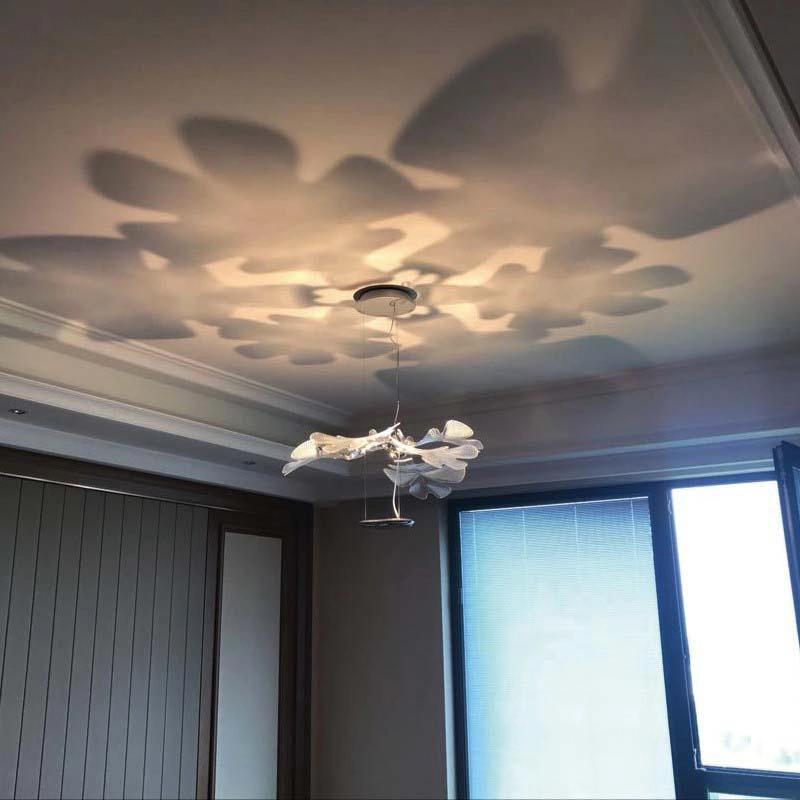 High Class Petals Style Chandelier Bedroom Exhibition Hall Pendant Lamp