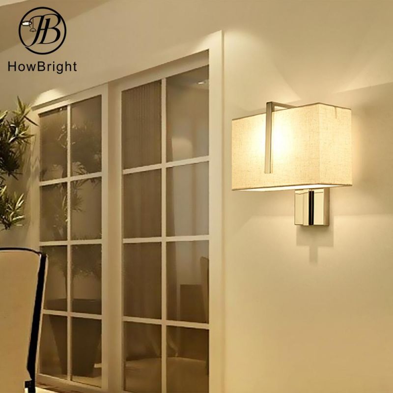 How Bright Modern Hotel Decorative Wall Light Chrome E27 Bedside Wall Lamp for Home Living Room & Hotel