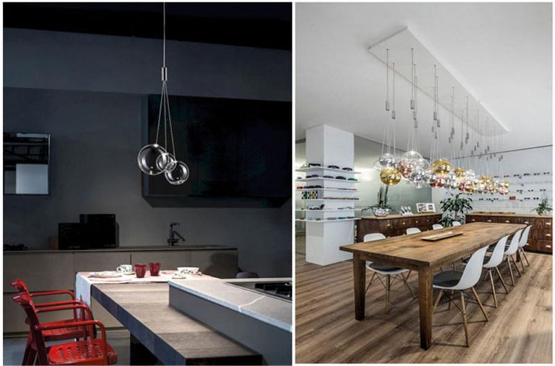 Modern Simple Pendant Lamp Living Room Staircase Home Decor Pendant Lights Creative Glass Ball Hanging Lights