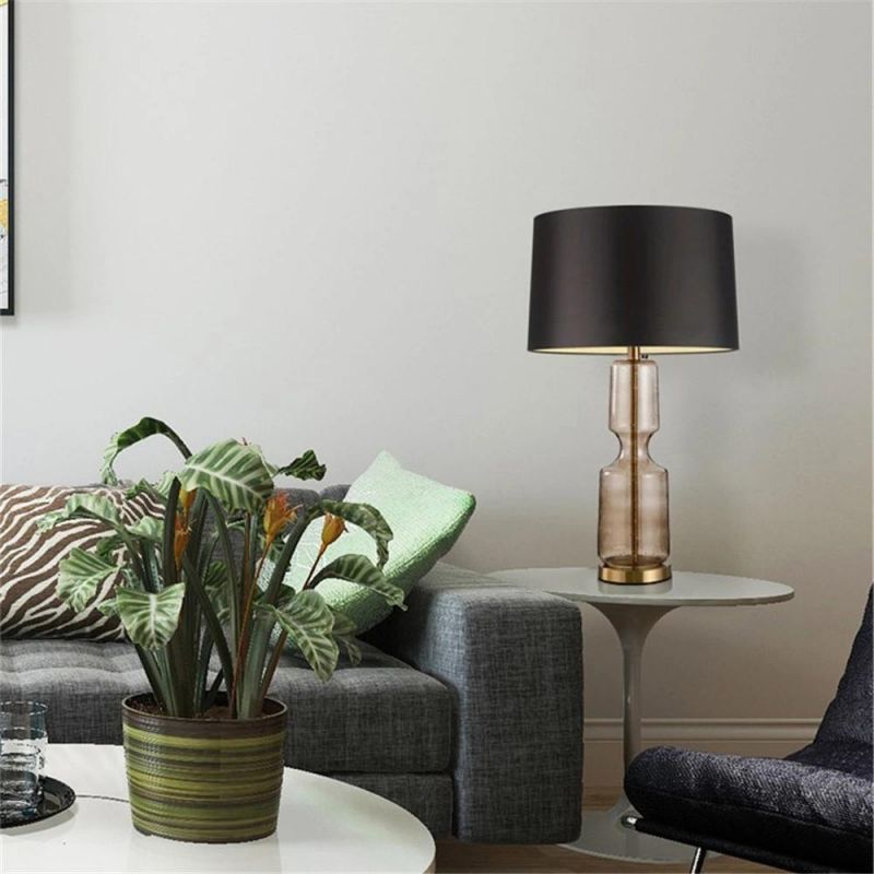Simple Glass Table Lamp Nordic Designer Living Room Bedroom Decor Lamp Studio Home Decor Ceramic Table Light Fixtures