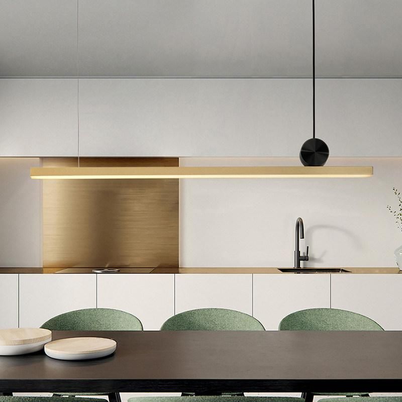 Nordic Long Pendant Light Designer LED Linear Pendant Lights for Lighting Restaurant Suspension Lamp (WH-AP-134)