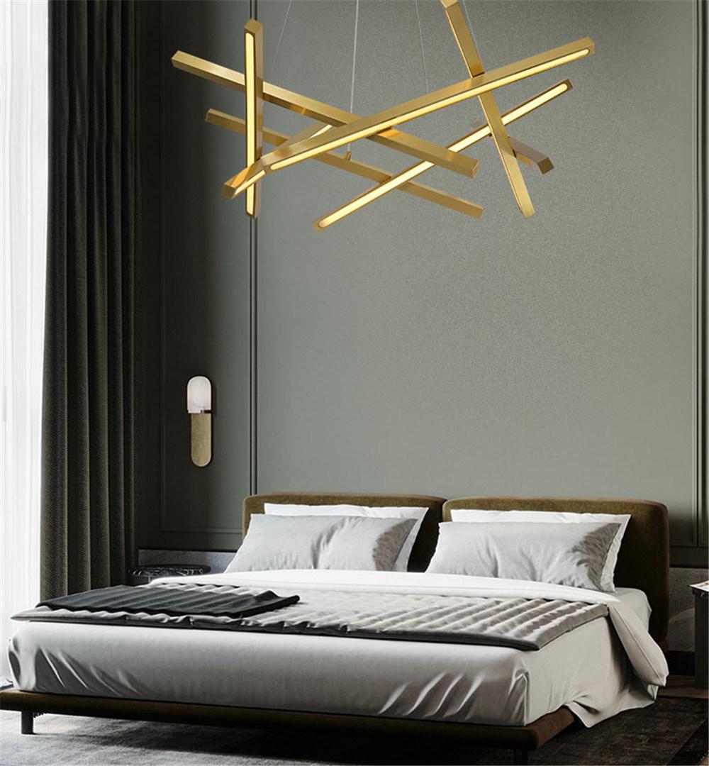 Luxury Indoor Light Strip Decorative Modern Chandelier Pendant Lamp