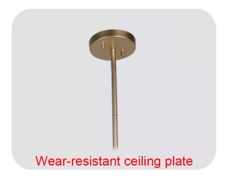 New Modern Project Home Decoration Nordic Glossy Champagne Glass Chandelier
