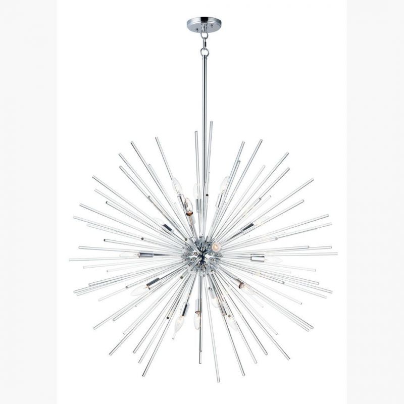 Modern Lamp Luxury Living Room Chandelier Bedroom Lamp Villa Round Creative Aluminum Crystal Lamp