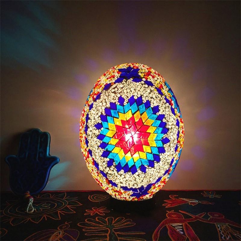 Vintage Lucky Egg Turkish Mosaic LED Children′s Night Table Lamp (WH-VTB-07)