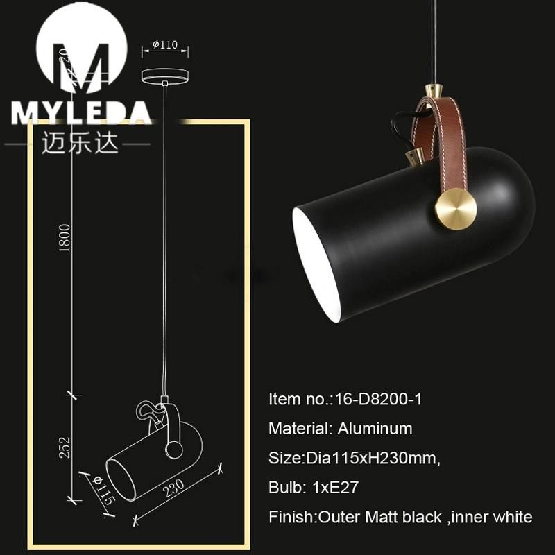 Simple Retro Iron Hanging LED Pendant Lamp