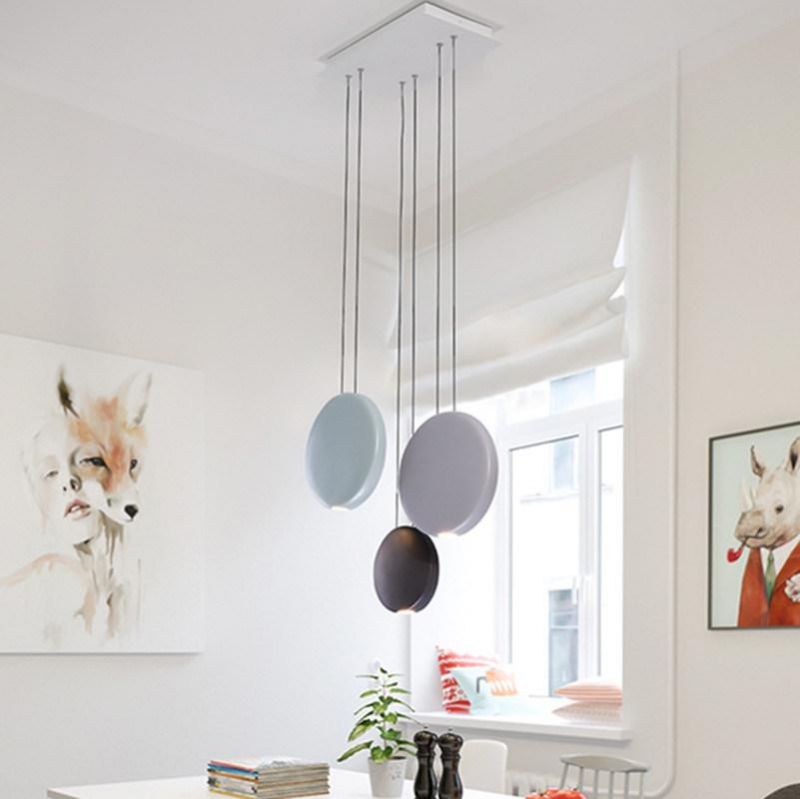 Post-Modern Round Pendant Light Art Restaurant Nordic Simple Dining Table Bedside Bed Round Pendant Lamp (WH-AP-251)