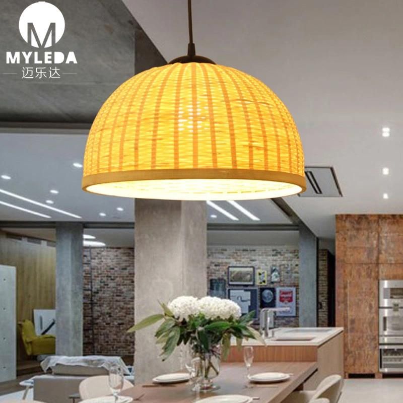 Modern Bamboo Hanging Hotel Decorative Indoor Chandelier