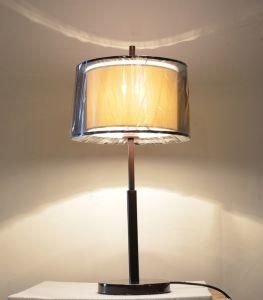 Phine Pd0031-01 Metal Desk Lamp with Fabric Shade