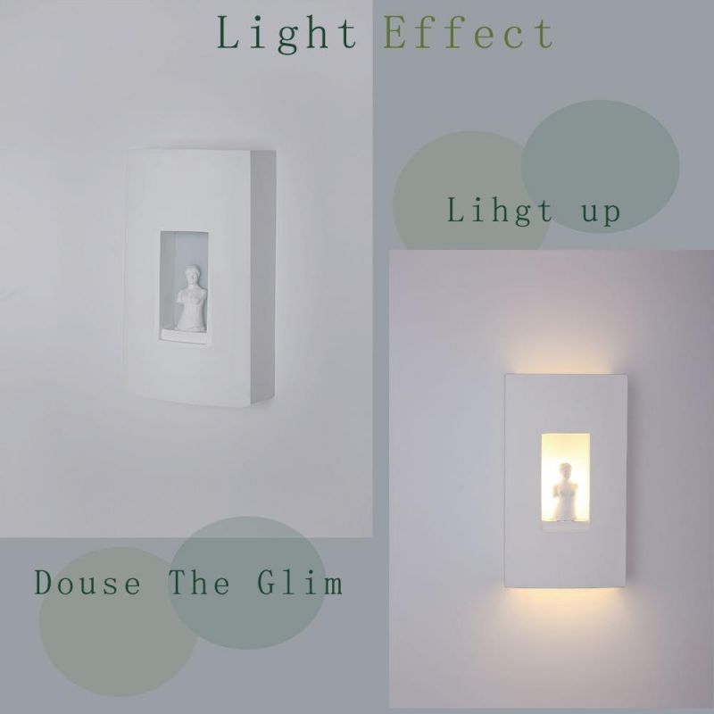Modern Simple Home Decoration Lighting Creative Sculpture Gypsum Wall Lamp