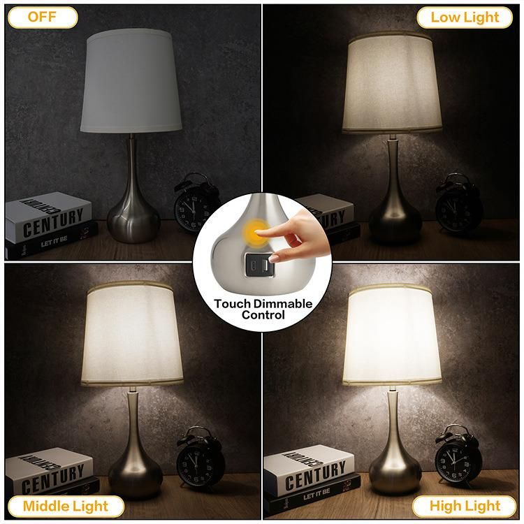 Hot Sale Cheap Classic Incandescent Metal Energy Saving Study Desk 23" Table Lamp for Private Residence