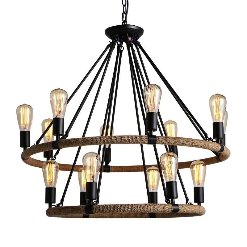 Loft Rattan Pendant Light for Kitchen Bedroom Dining Room Lighting Fixtures (WH-VP-12)
