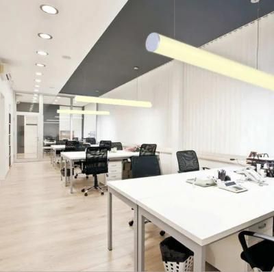 36W 18W Creative Office LED Simple Long Linear 4000K Cylinder Pendant Light