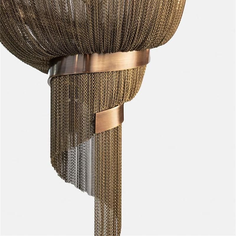 Hot Sale New Design Style Gold Spiral Shape Pendant Light