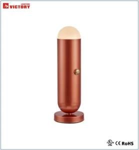 Modern Copper Metal Table Lamp with Indoor Lighting