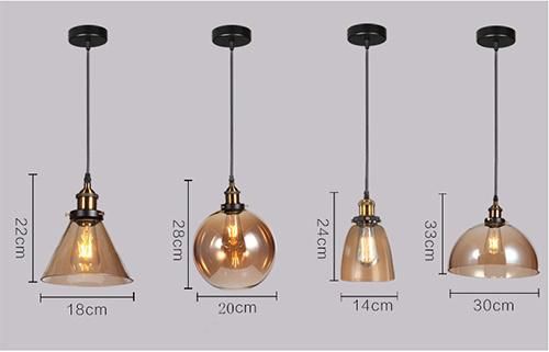 Indoor Light Modern Glass Pendant Lamp for Home Decoration