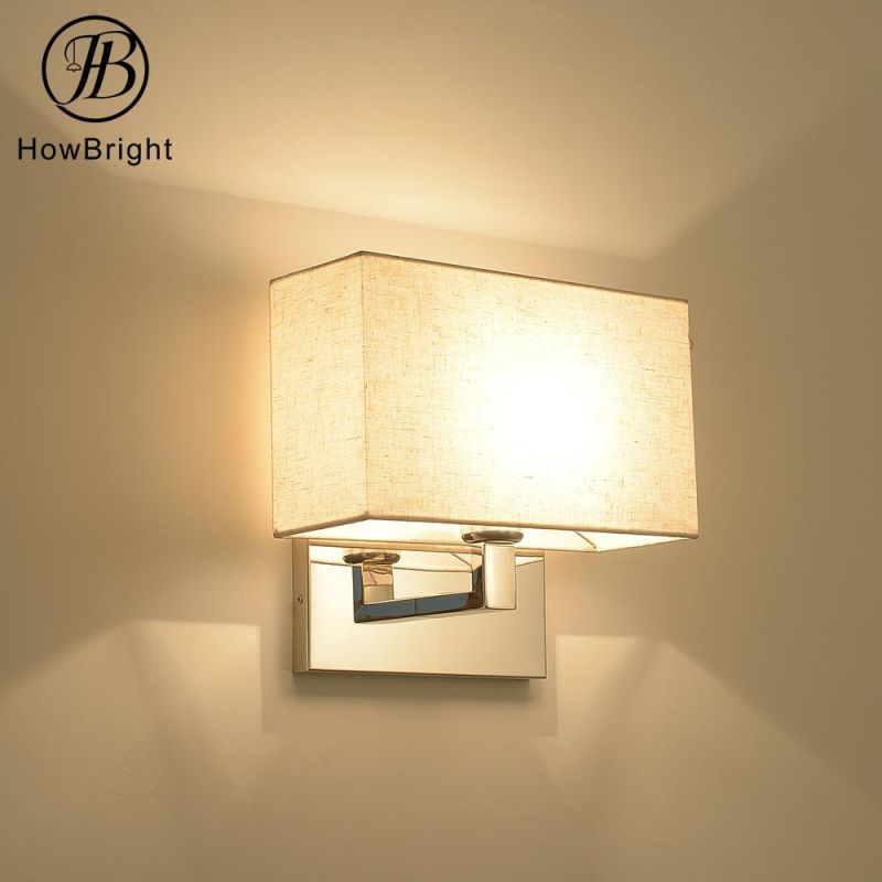 How Bright Hotel Living Room Bedroom Indoor LED Chrome Wall Lamp E27 Wall Light