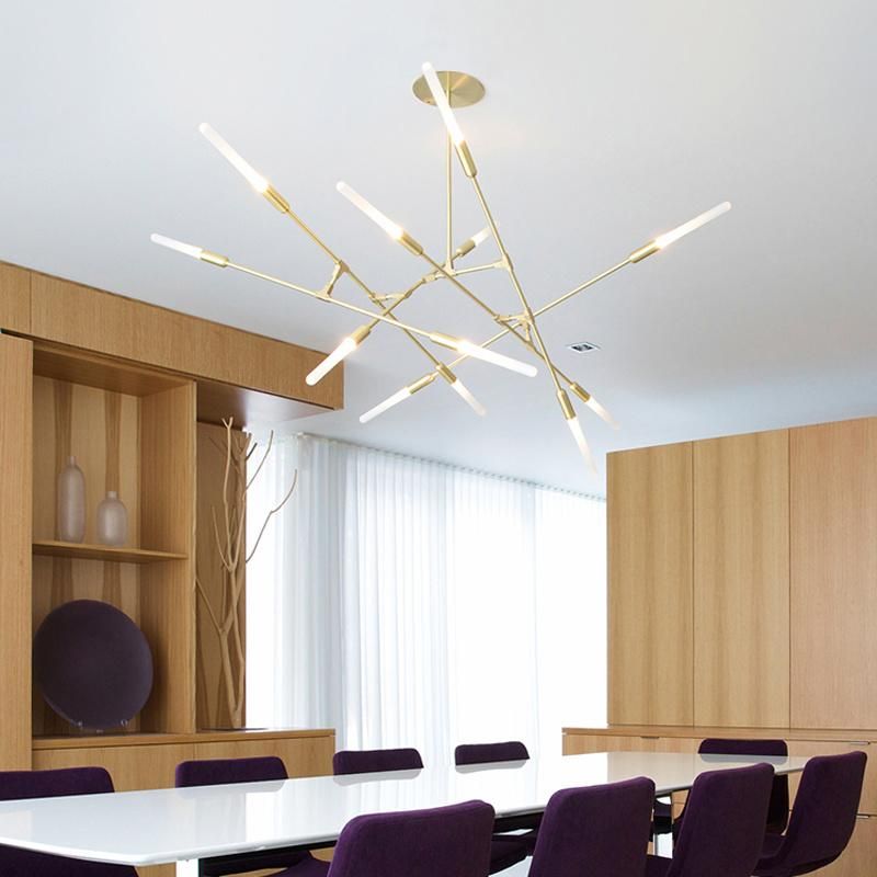 Nordic Living Room Chandelier Creative Dining Light Luxury Metal Pendant Lamp