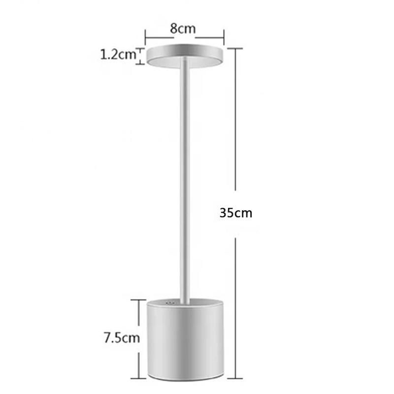 Wireless Charging Battery Powered Table Lamp Cordless for Hotel Bar Restaurant Dining Room Bedside Lamp