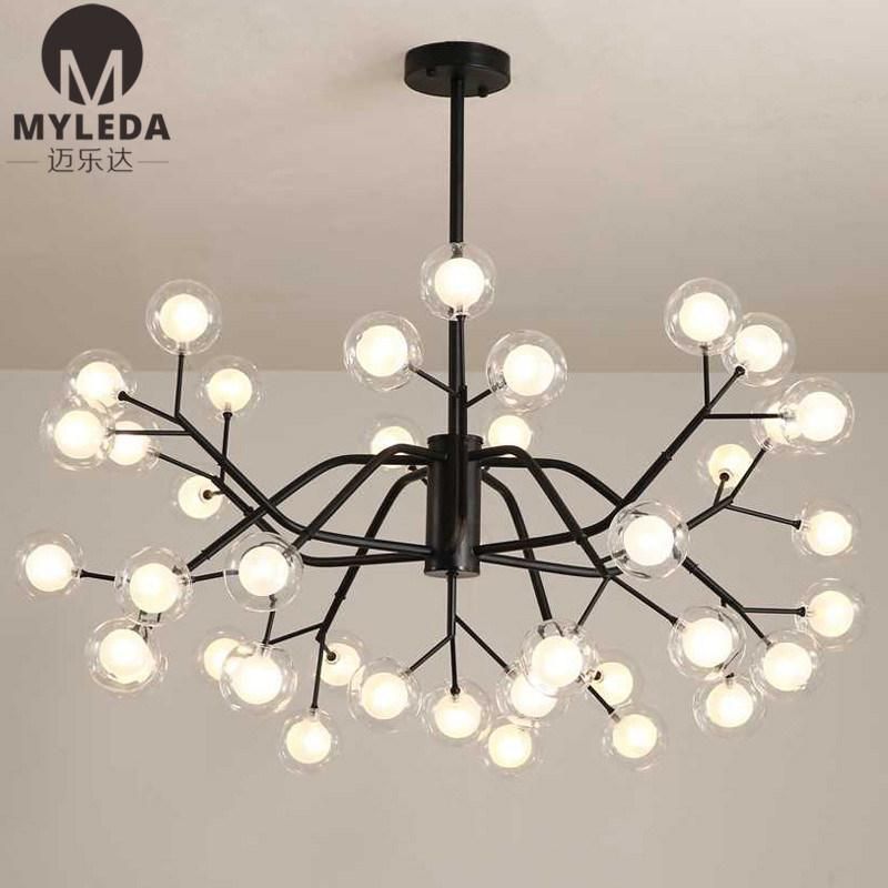 Modern Simple Bubble Ball Branch Pendant Lamp for Home Living Room Bedroom