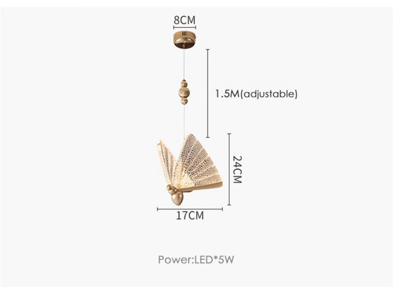 Butterfly Pendant Lights for Bedside Kid′ S Room Winfordo Lighting