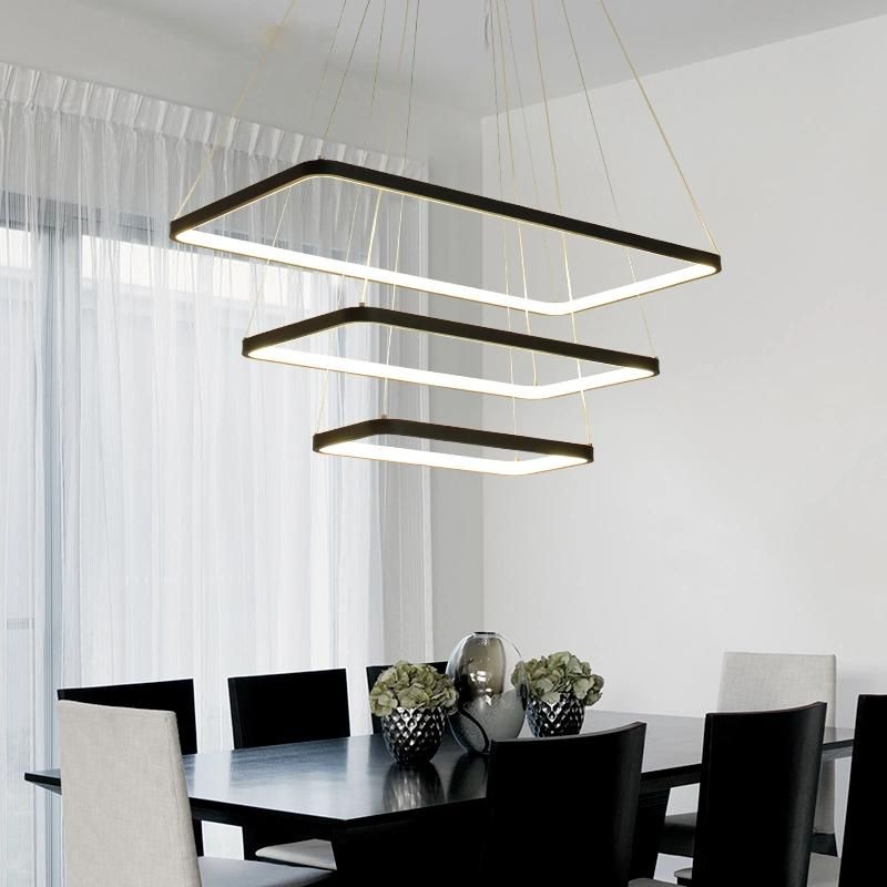 Adjustable Acrylic Pendant Lights Decorative Room Modern LED Chandelier (WH-AP-01)