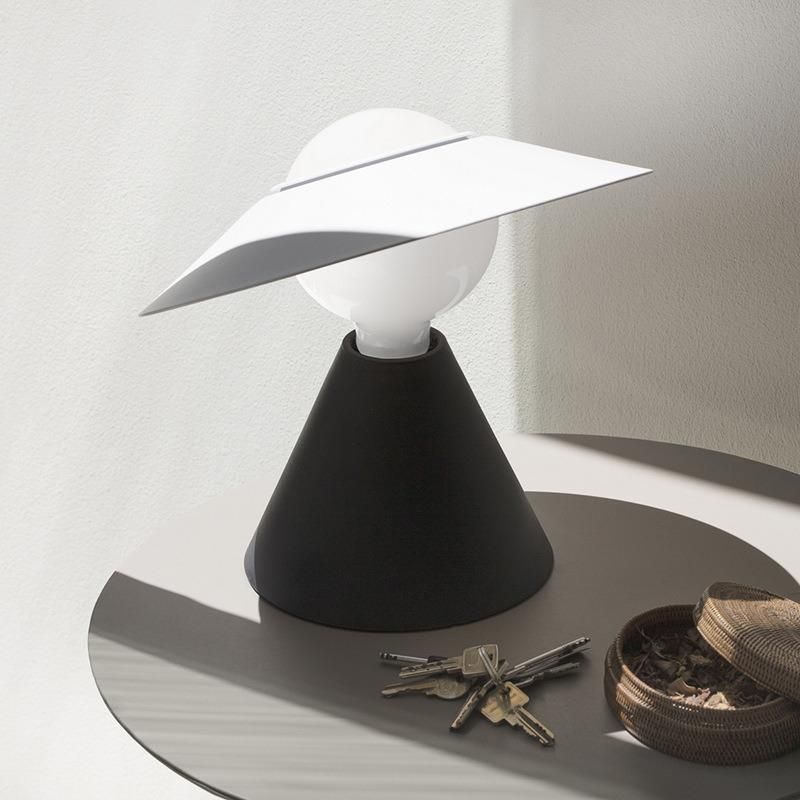 The Fisherman Hat Shape Cute Small Table Desk Lamp for Hotel Villa Apartment Home Rooms Decoration