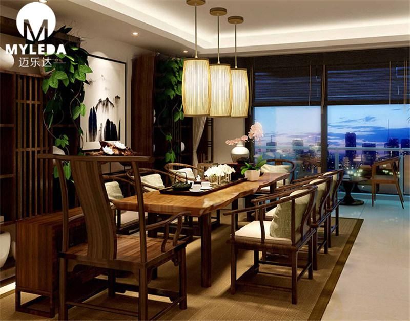 Japanese Style Bamboo Wooden LED Pendant Lighting for Restaurant Decoration