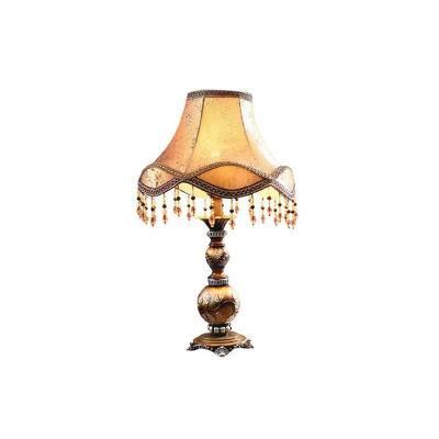 Home Decor Modern Luxury Bedside LED Table Lamps Fabric Shade Table Light Reading Lamps for Bedroom Hotel Villa