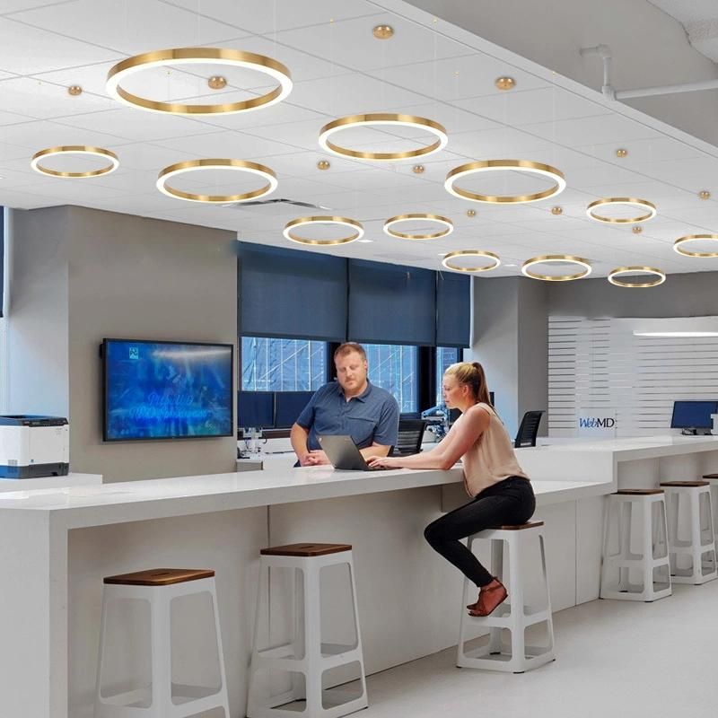 Circle Design Ceiling Lamp Pendant Lamp Hotel Lobby Lamp Display Lighting