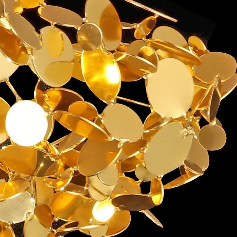 2022 Golden Luxury Chandelier Bird′s Nest Chandelier for Family Restaurant Shop Window