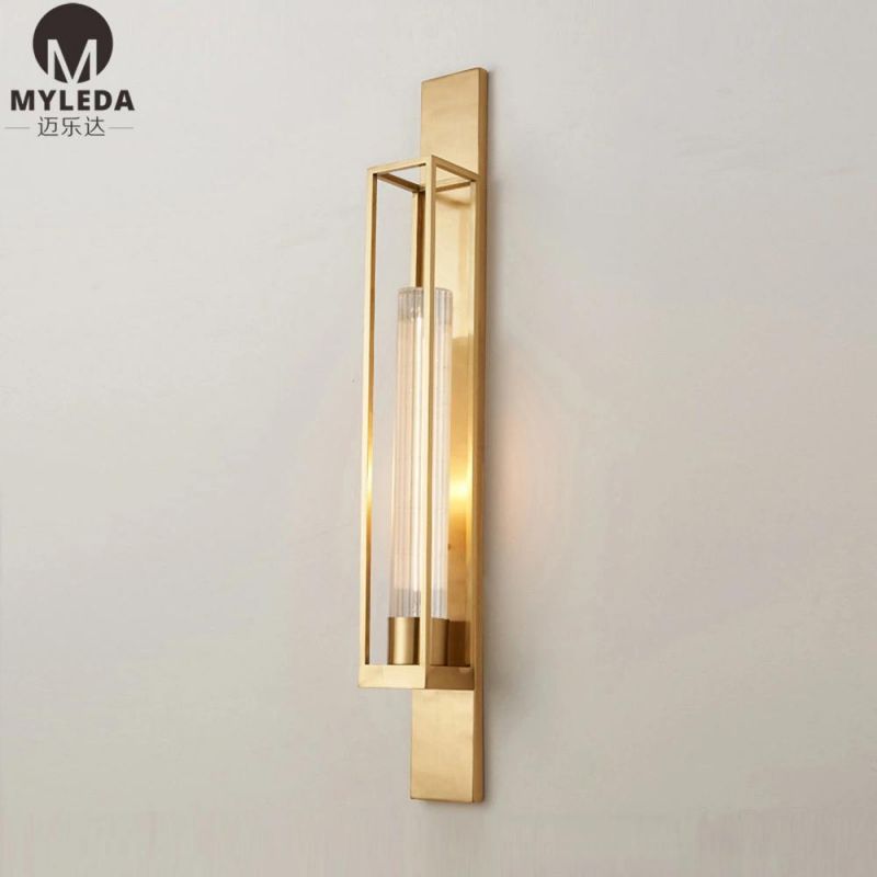 Modern Indoor Stainless Steel Hotel Bedside Wall Lamp