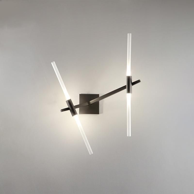 Wall Mount Light Gold Coffee Black Bedside Sconces Aisle TV Background Lamp Rotatable Wall Light (WH-OR-164)