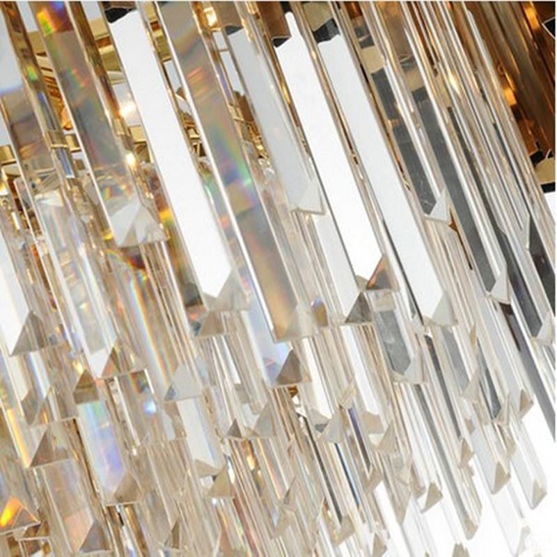 Nordic Living Room Dining Room Round Villa Crystal Chandelier Pendant Lighting